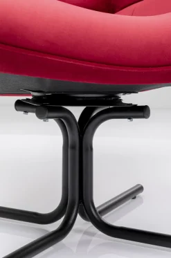 KARE Design Nojatuolit*Oscar Kääntyvä Nojatuoli - Samettia, Punainen