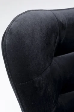 KARE Design Nojatuolit*Oscar Kääntyvä Nojatuoli - Samettia, Musta