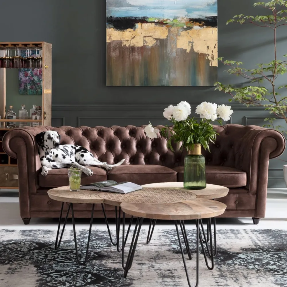 KARE Design Sohvat*Oxford Sohva 3-istuttava Vintage Smart