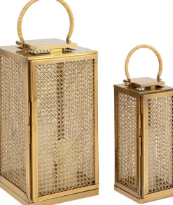 KARE Design Lyhdyt*Palazzo Vita Brass Lyhty, Messinki (2/Setti)