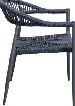 KARE Design Tuolit*Palma Tuoli Käsinojilla, Petrooli