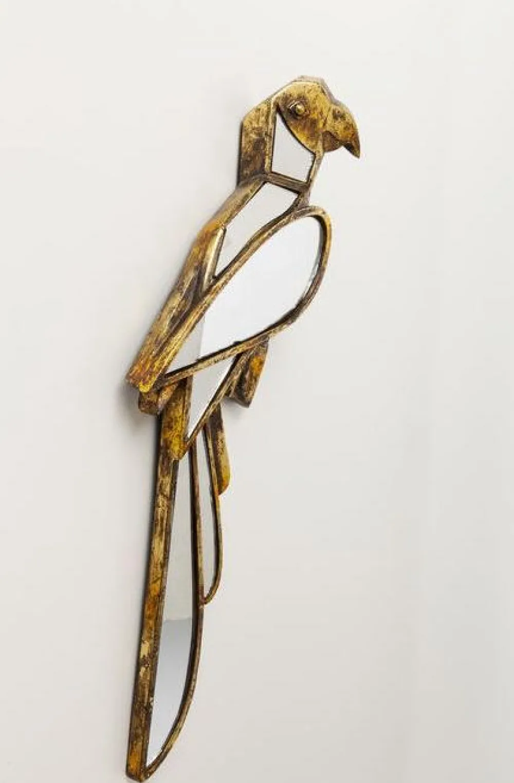 KARE Design Seinäkoristeet*Parrot Mirror Papukaija Seinäkoriste 15x43cm