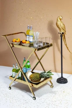 KARE Design Jalalliset Koriste-Esineet*Parrot Papukaija Jalallinen Koriste-esine, Kulta 116cm