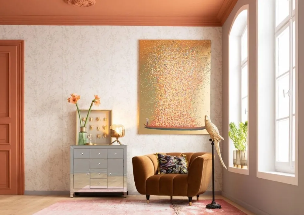 KARE Design Jalalliset Koriste-Esineet*Parrot Papukaija Jalallinen Koriste-esine, Kulta 116cm