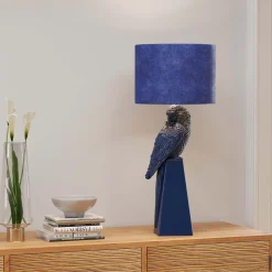 KARE Design Pöytävalaisimet*Parrot, Papukaija Pöytävalaisin, Sininen 84cm