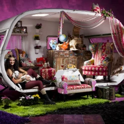 KARE Design Nojatuolit*Patchwork Nojatuoli, Punainen