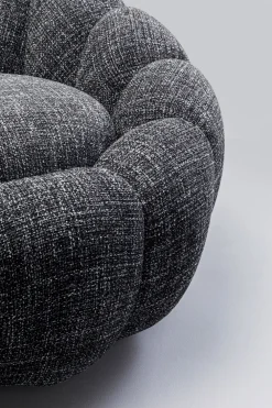 KARE Design Olohuone|Nojatuolit*Peppo Bloom Melange Kääntyvä Nojatuoli Musta