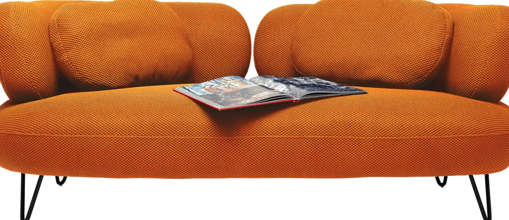 KARE Design Sohvat*Peppo Sohva, 2-istuttava, Oranssi 182cm