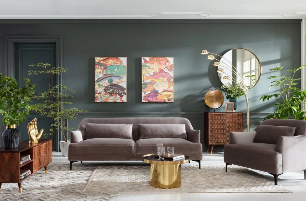 KARE Design Olohuone*Picture Touched Fish Meeting Two Kalat Taulu 75x100cm