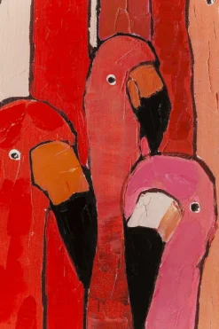 KARE Design Taulut|Olohuone*Picture Touched Flamingo Meeting Flamingo Taulu 90x120cm