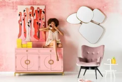 KARE Design Taulut|Olohuone*Picture Touched Flamingo Meeting Flamingo Taulu 90x120cm