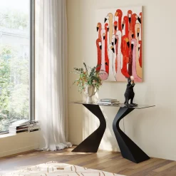 KARE Design Taulut|Olohuone*Picture Touched Flamingo Meeting Flamingo Taulu 90x120cm