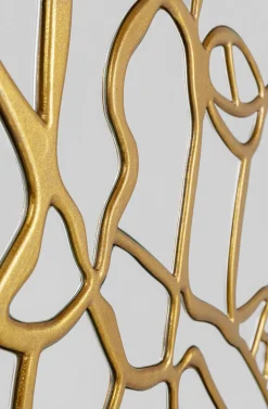 KARE Design Peilit*Pieces Seinäpeili, KultaØ100cm