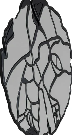 KARE Design Peilit*Pieces Seinäpeili, Matta Musta Ø100cm