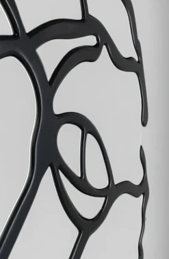 KARE Design Peilit*Pieces Seinäpeili, Matta Musta Ø100cm