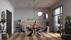 KARE Design Peilit*Pieces Seinäpeili, Matta Musta Ø100cm