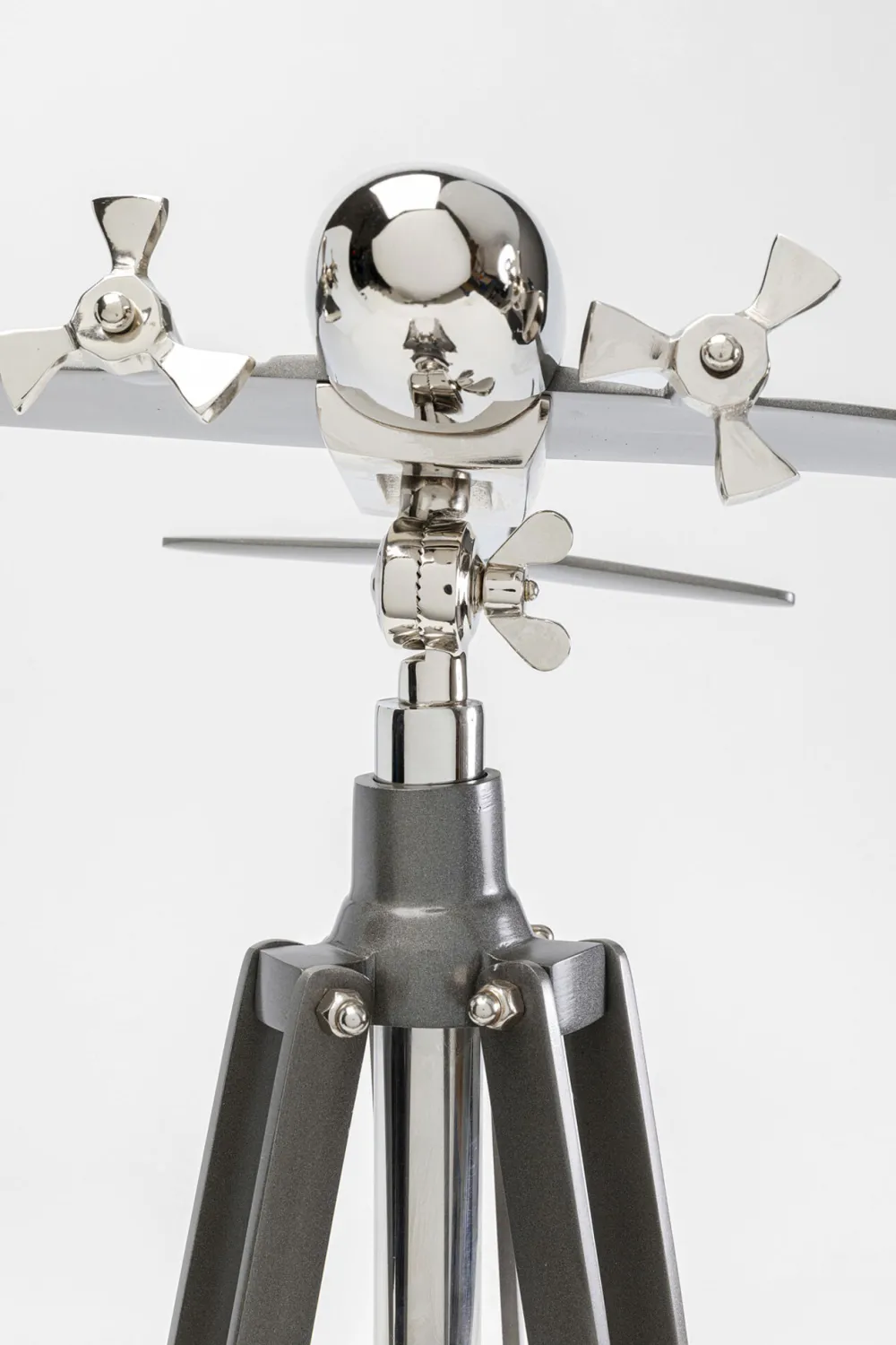 KARE Design Koriste-Esineet*Plane Tripod Lentokone Koriste-esine, Jalallinen 54cm
