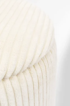 KARE Design Rahit Ja Jakkarat*Plush Jakkara, Palli Kannella, Kermanvalkonen (2/Setti)