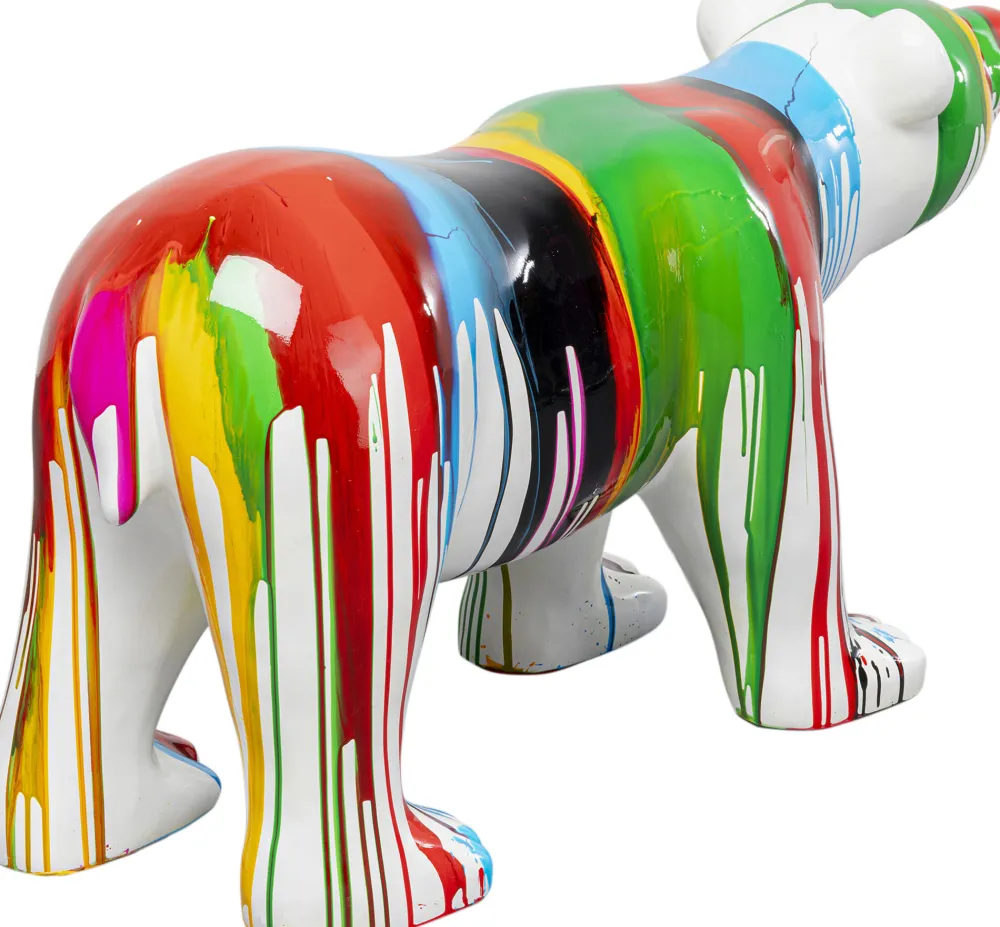 KARE Design Jalalliset Koriste-Esineet*Polar Bear Holi Jääkarhu Koriste-esine Värikäs 46cm