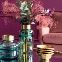 KARE Design Maljakot|Olohuone*Positano Belly Maljakko, Vihreä 28cm