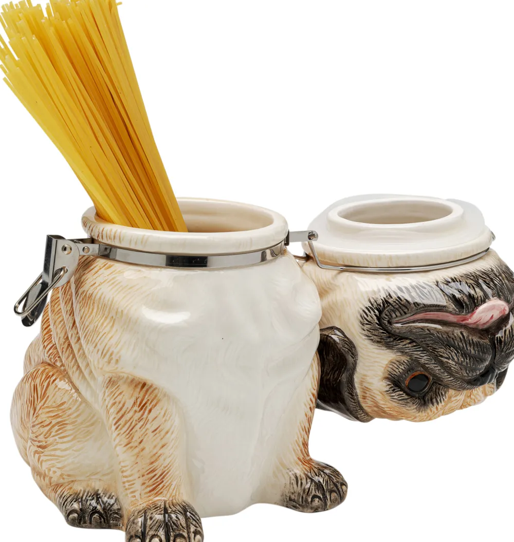 KARE Design Purkit*Pug Mopsi Koristepurkki 18cm