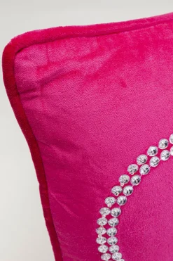 KARE Design Sisustustyynyt|Olohuone*Queen Helmikirjailtu Tyyny Pinkki 35x60 Cm