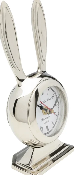 KARE Design Kellot*Rabbit Jänis, Pupu Pöytäkello Hopea 10x21cm