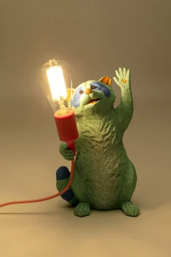 KARE Design Pöytävalaisimet*Racoon Pesukarhu Pöytävalaisin 31cm