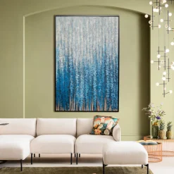 KARE Design Taulut|Olohuone*Rain Shower Kehystetty Taulu 120x180cm