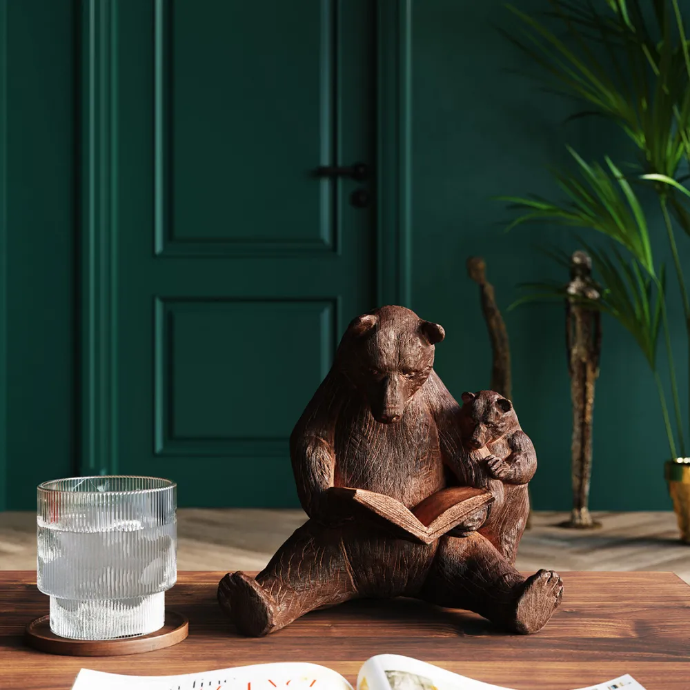 KARE Design Koriste-Esineet*Reading Bears Karhut Koriste-esine