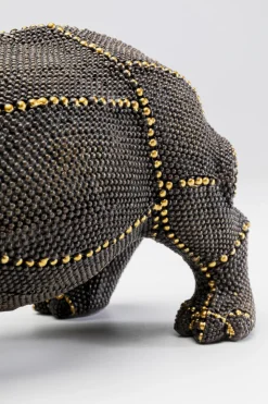 KARE Design Koriste-Esineet*Rhino Rivets Pearls Sarvikuono Koriste-esine 26cm