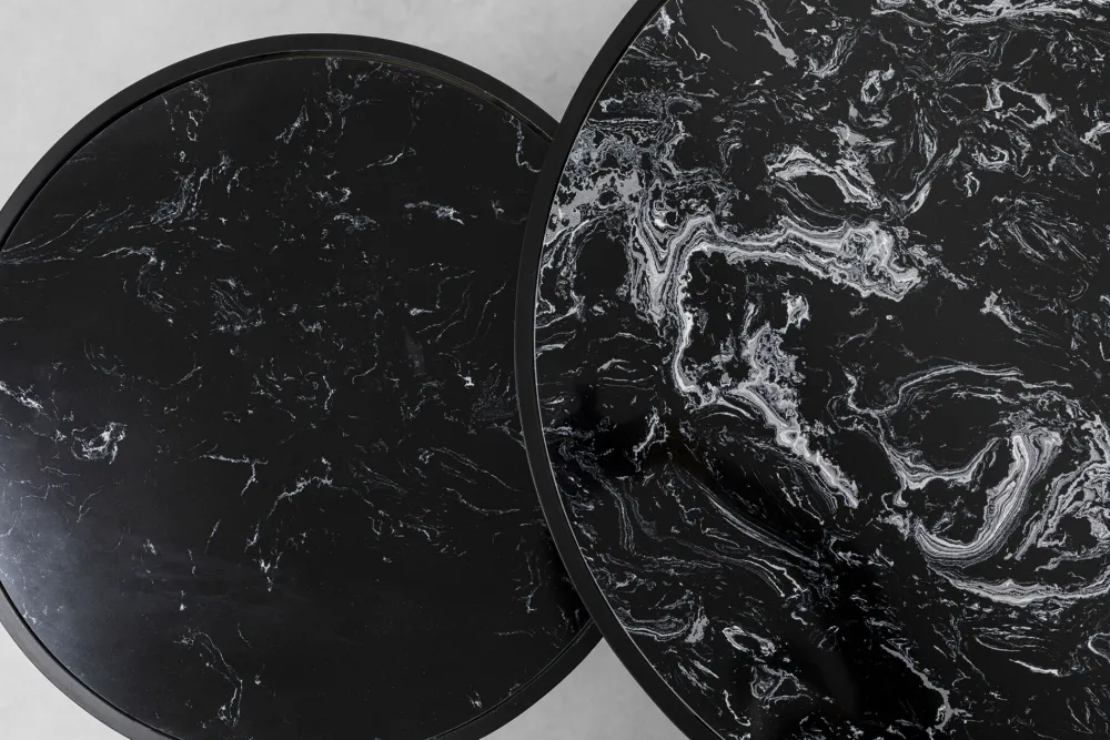 KARE Design Sohvapöydät*Roma Sohvapöytä, Musta (2/Setti)