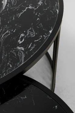 KARE Design Sohvapöydät*Roma Sohvapöytä, Musta (2/Setti)