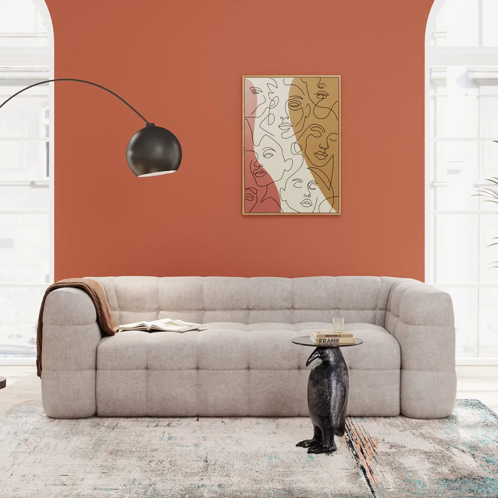 KARE Design Sohvat*Salamanca Sohva, 3-istuttava, Kermanvärinen 240cm