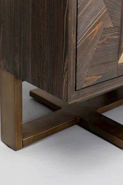 KARE Design Kaapit*Salerno Vitriini - Massiivikuusi, Metalli 80x170cm