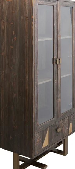 KARE Design Kaapit*Salerno Vitriini - Massiivikuusi, Metalli 80x170cm