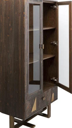 KARE Design Kaapit*Salerno Vitriini - Massiivikuusi, Metalli 80x170cm