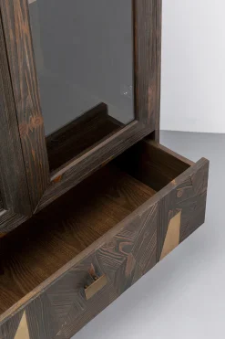 KARE Design Kaapit*Salerno Vitriini - Massiivikuusi, Metalli 80x170cm