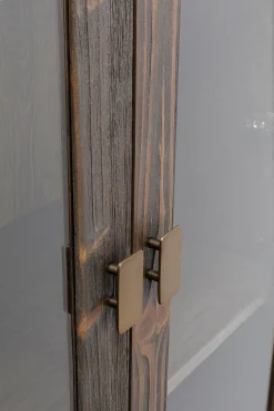 KARE Design Kaapit*Salerno Vitriini - Massiivikuusi, Metalli 80x170cm