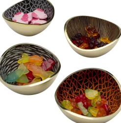 KARE Design Astiat Snackseille*Samba Colore Crackle Koristekulhot 4-setti