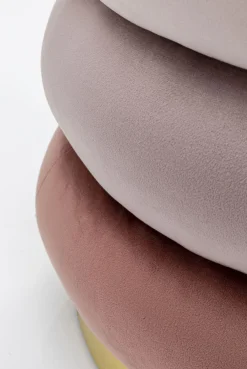 KARE Design Rahit Ja Jakkarat*Sandwich Mauve Rahi, Jakkara Ø45cm