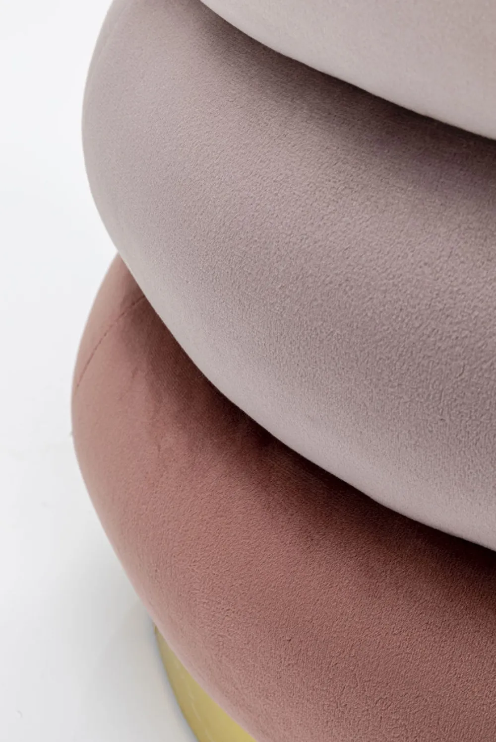 KARE Design Rahit Ja Jakkarat*Sandwich Mauve Rahi, Jakkara Ø45cm