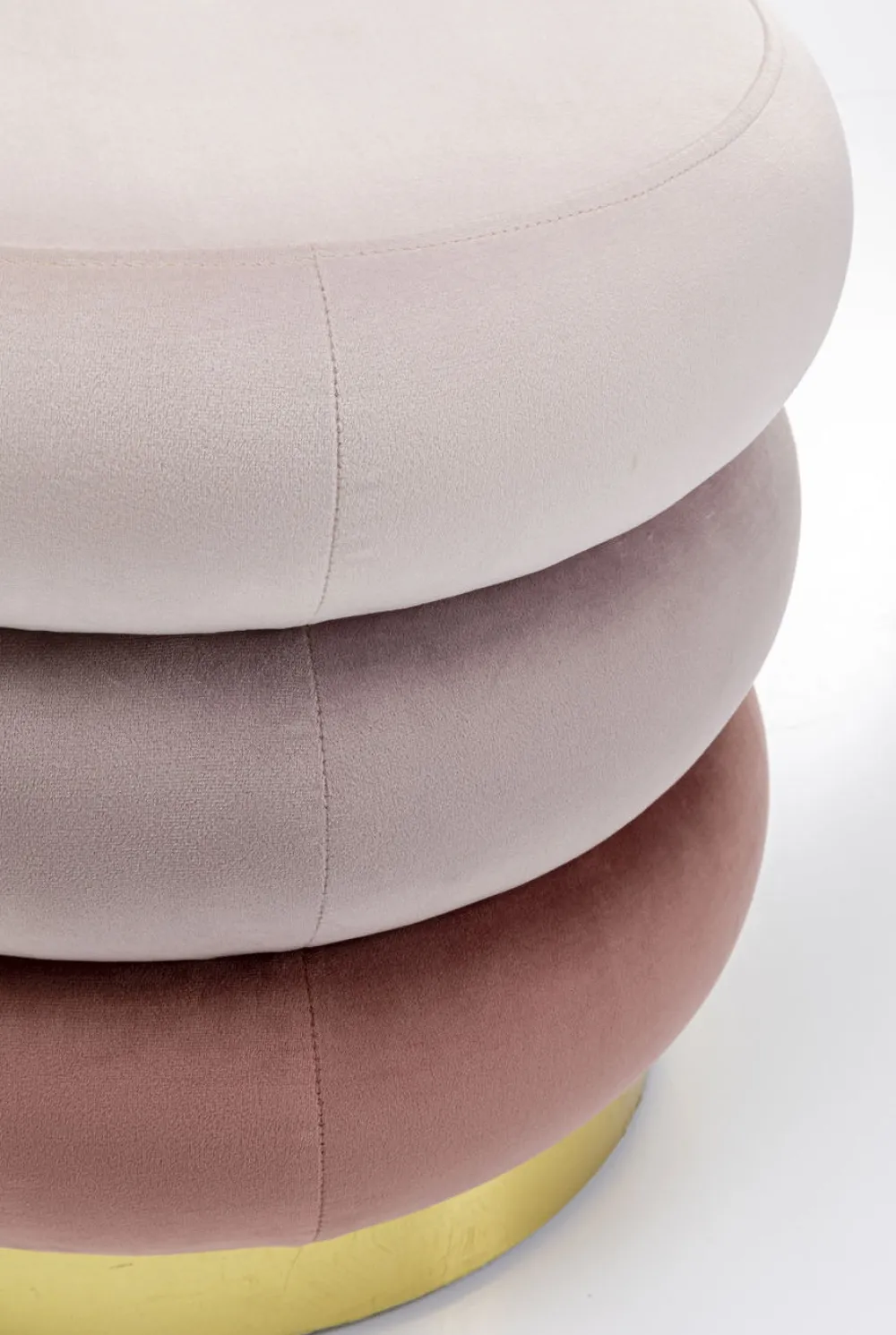 KARE Design Rahit Ja Jakkarat*Sandwich Mauve Rahi, Jakkara Ø45cm