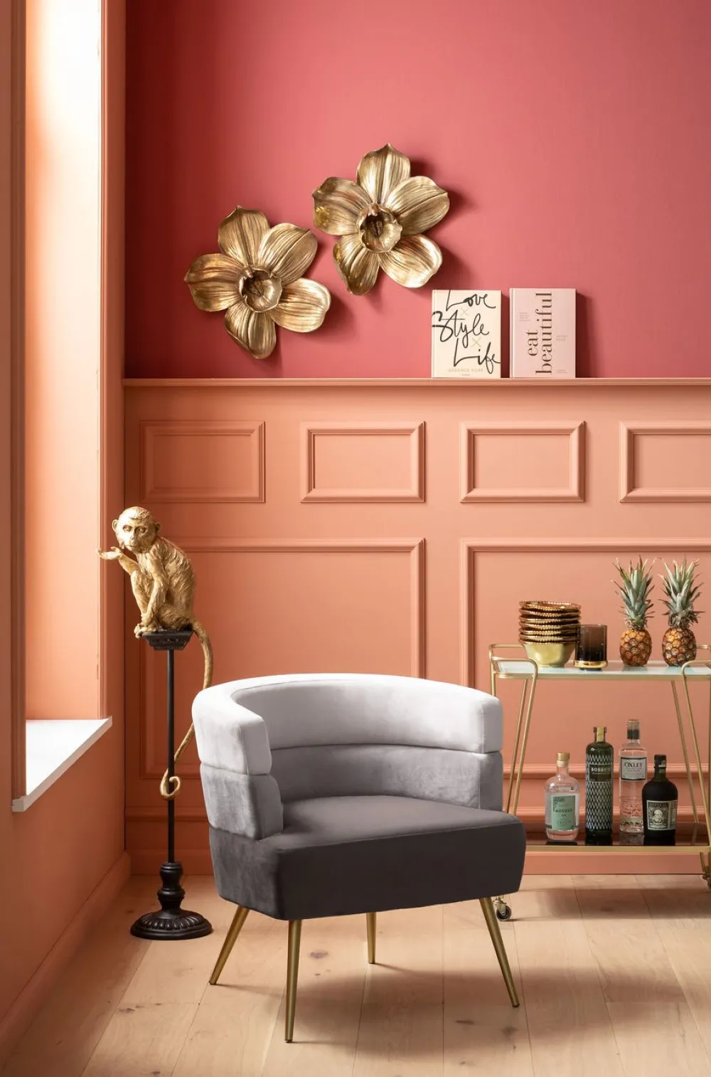 KARE Design Nojatuolit*Sandwich Nojatuoli, Harmaa