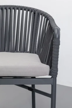 KARE Design Tuolit*Santanyi Tuoli Käsinojilla, Ulkokaluste, Tummanharmaa