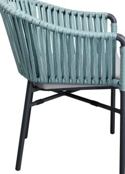 KARE Design Tuolit*Santanyi Tuoli Käsinojilla, Ulkokaluste, Petrooli