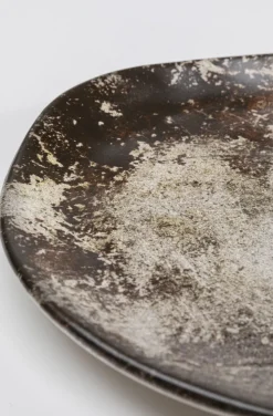 KARE Design Lautaset*Savannah Lautanen Brown/Grey Matt Ø26cm