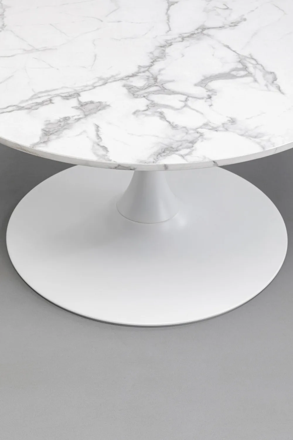KARE Design Sohvapöydät*Schickeria Marble Sohvapöytä Valkoinen Ø80cm