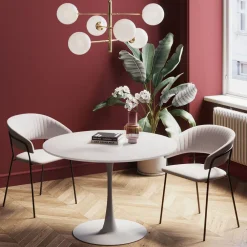KARE Design Pöydät*Schickeria Pyöreä Pöytä - Valkoinen Ø110