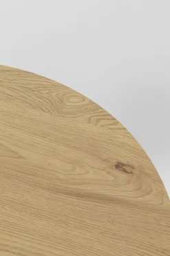 KARE Design Pöydät*Schickeria Pyöreä Ruokapöytä - Tammipinnoite, Valkoinen Ø80cm